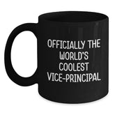 Vice-principal Coffee Mug Gifts from Friends, Officially The World's Coolest Vice-principal Birthday Unique Gifts for Vice-principal, Men or Women - Main
